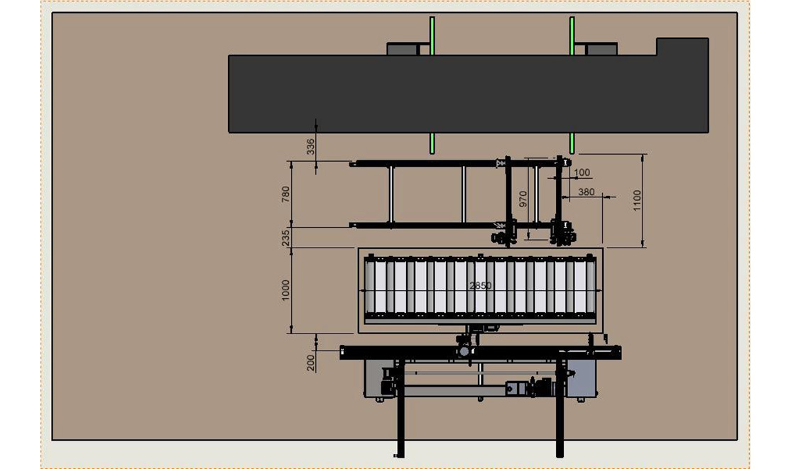 Unloader for multiple drilling machines