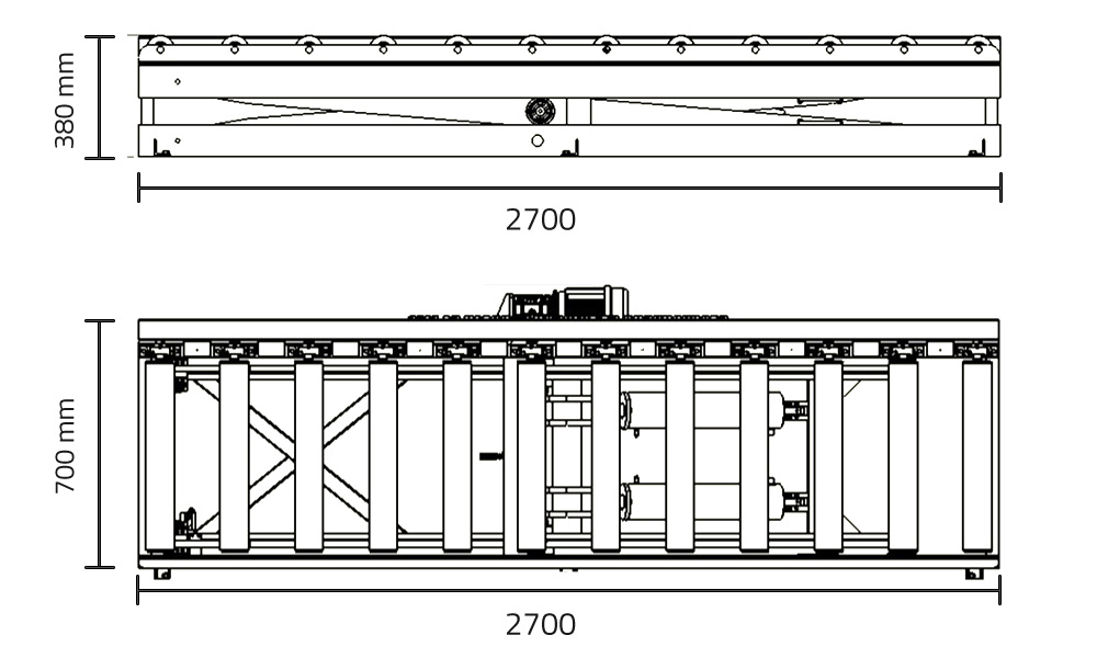 Unloader for multiple drilling machines